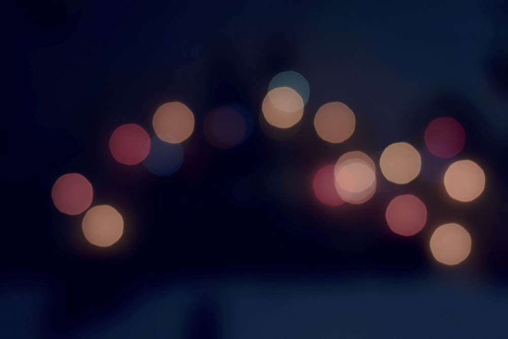 bokeh photography of lights