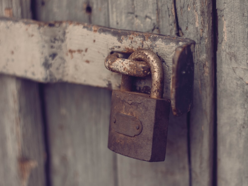 brown padlock