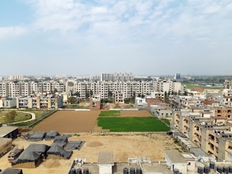 aerial photo of high rise building