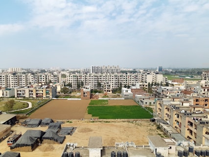 aerial photo of high rise building