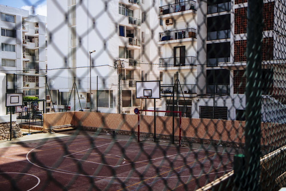 black cyclone fence