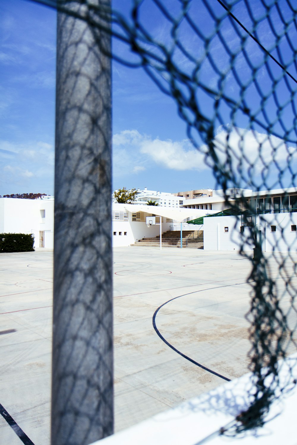 grey chain link fence