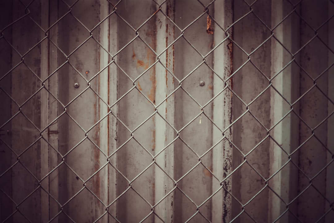 gray chain link fence