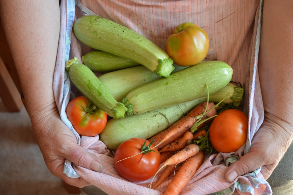 green and orange vegetables