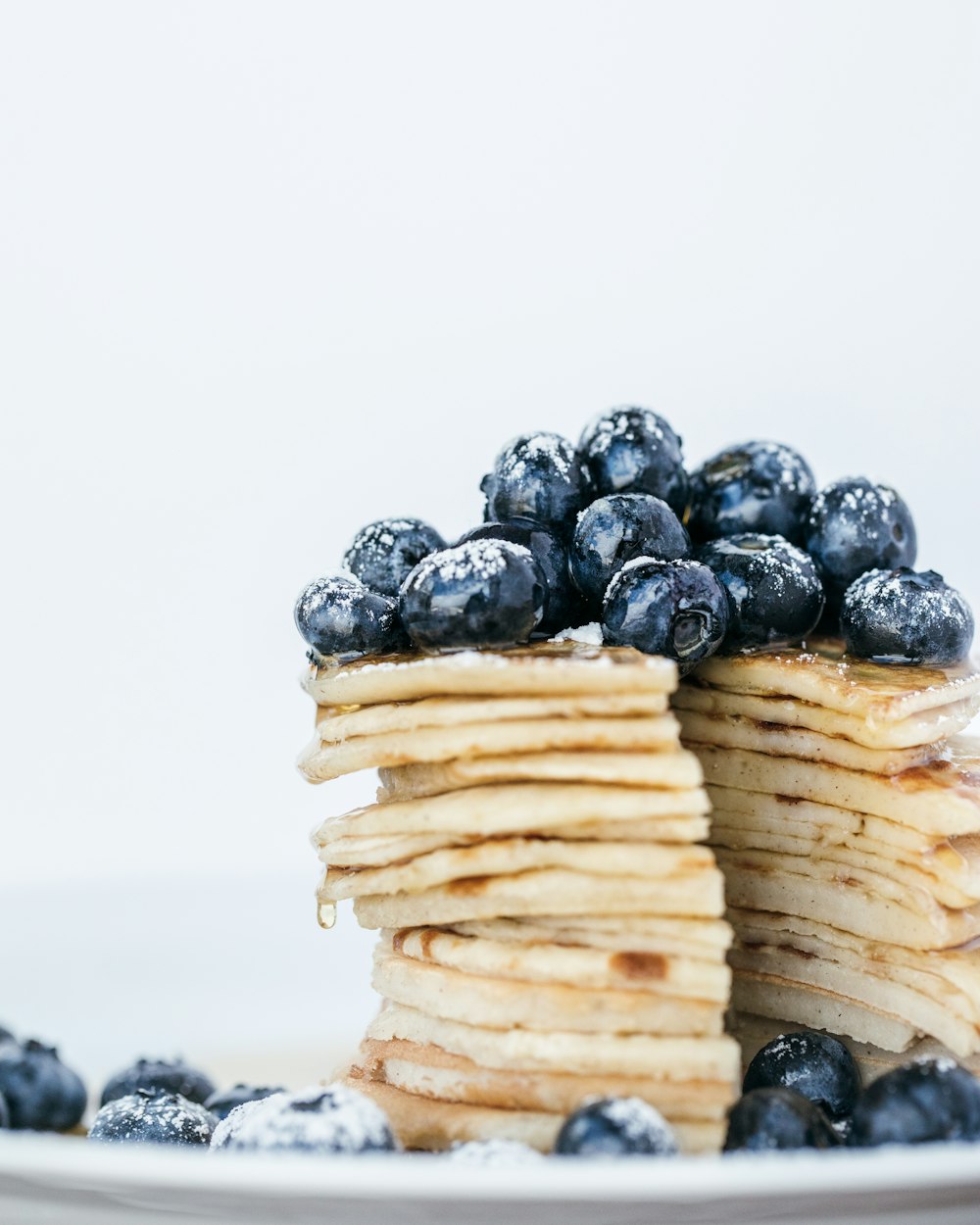 blackberries on pancakes