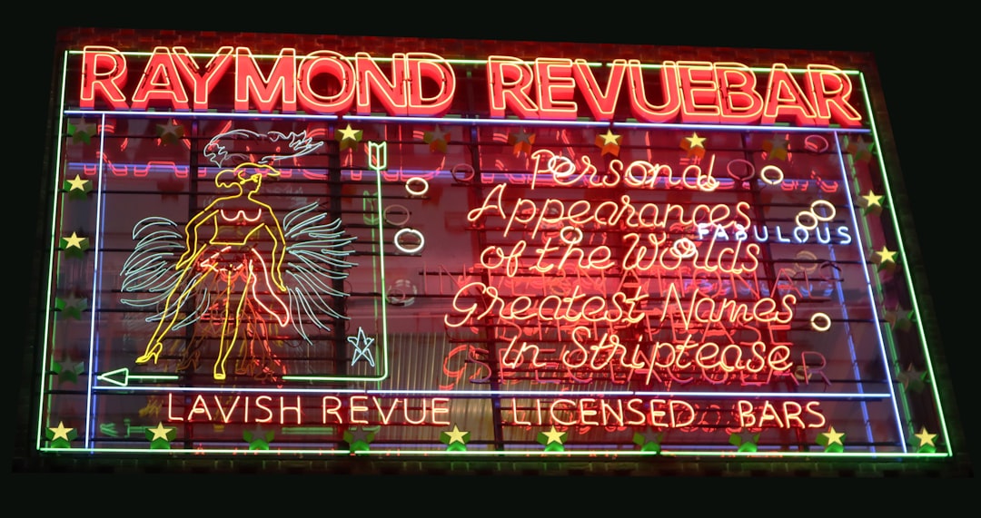 Raymond Revuebar neon signage during nighttime