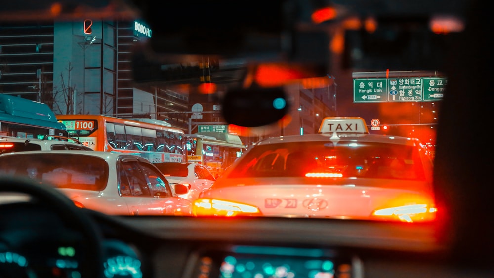 view of a car traffic