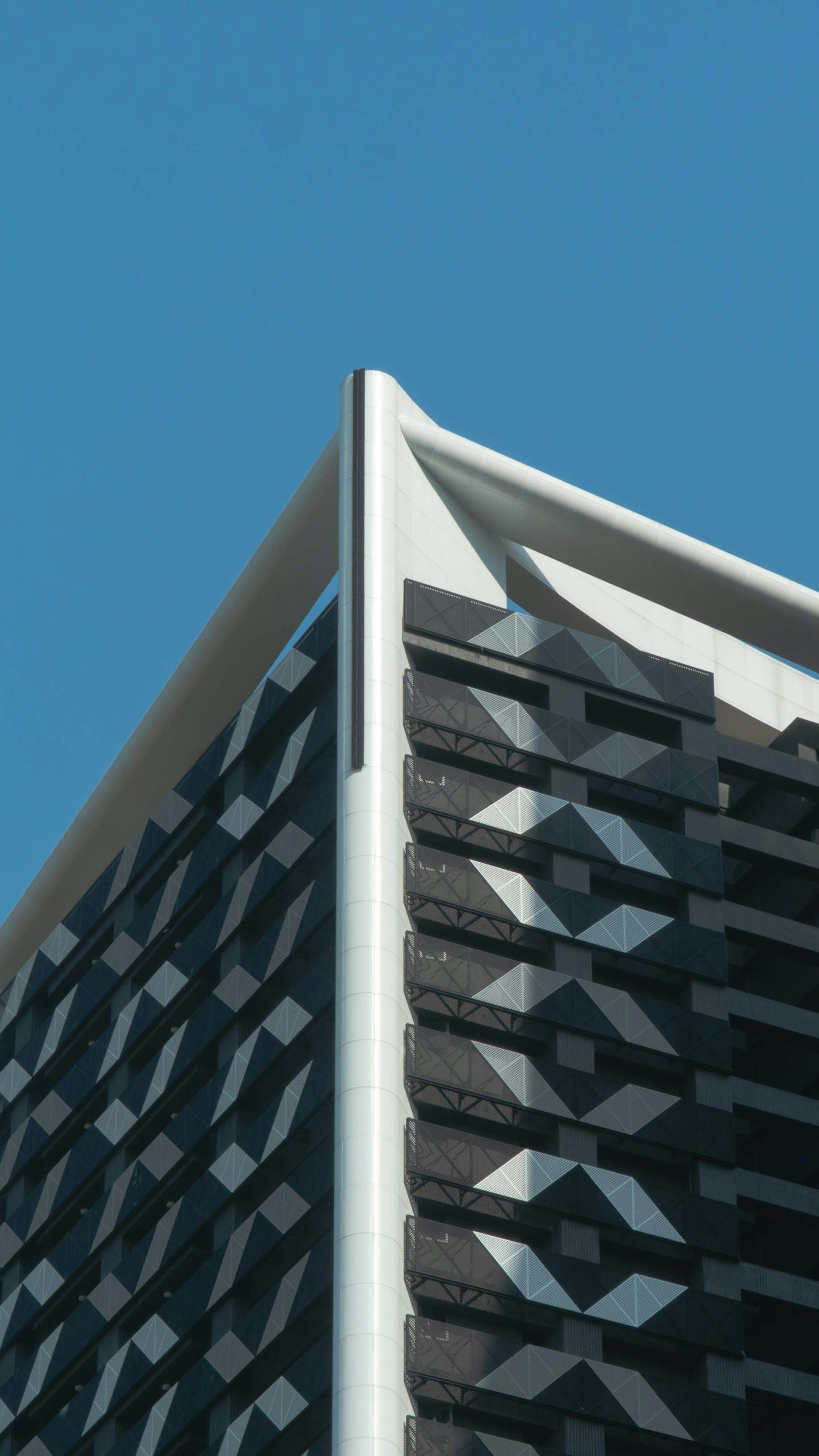 Modern architectural facade with geometric precision designed by SA Architects
