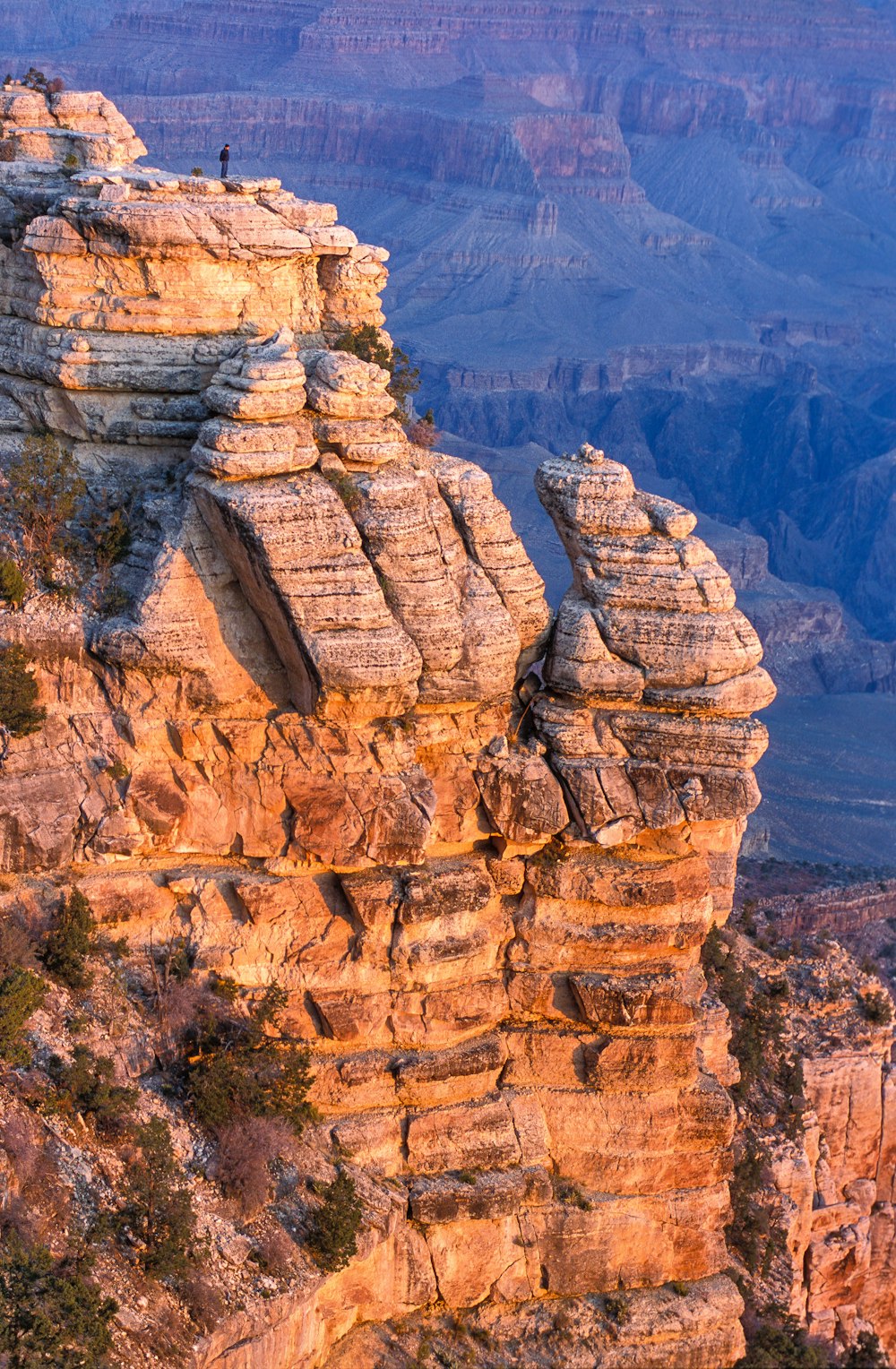 brown rock formation