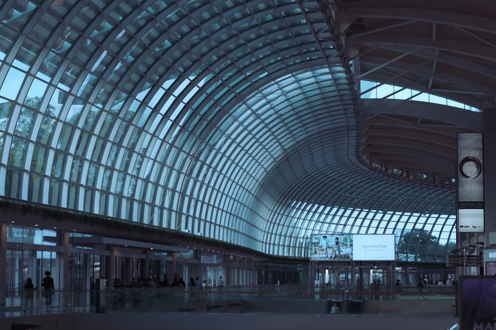 a large building with a clock inside of it