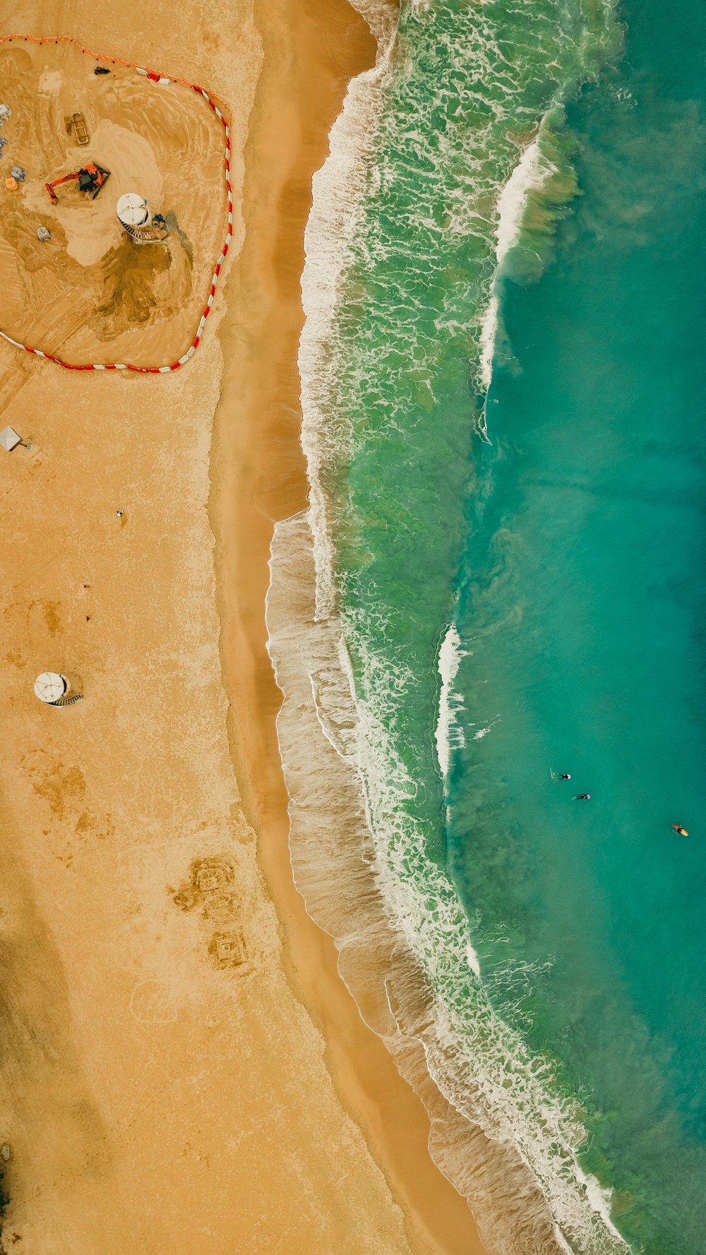 bird's-eye view photography of beach