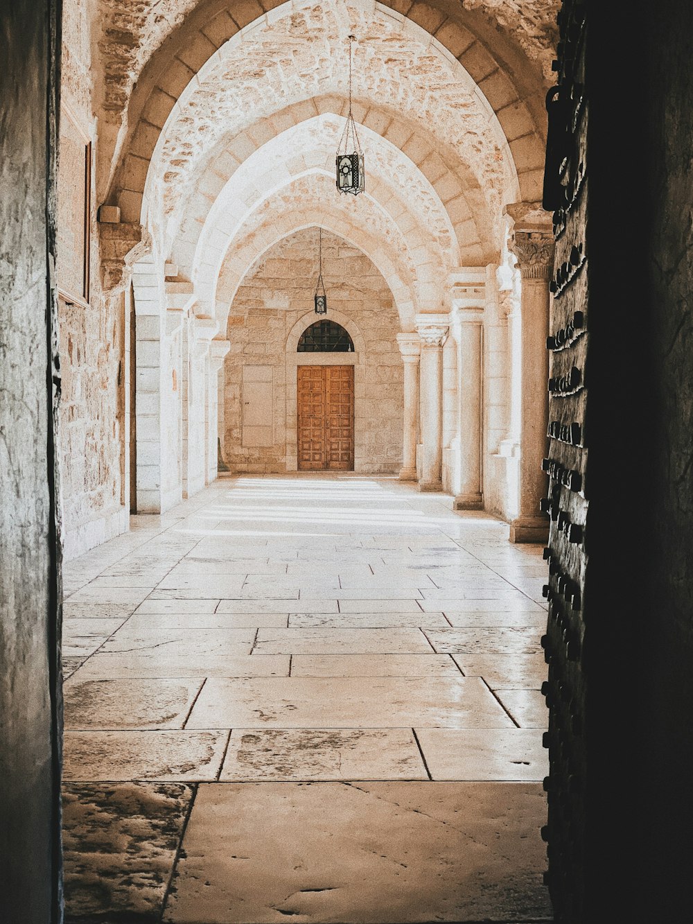 empty hallway of building