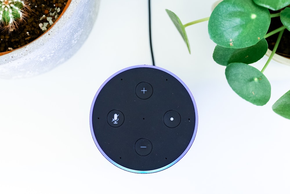 black Amazon Echo Dot