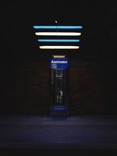 lighted Assistance signage