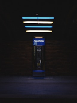 lighted Assistance signage