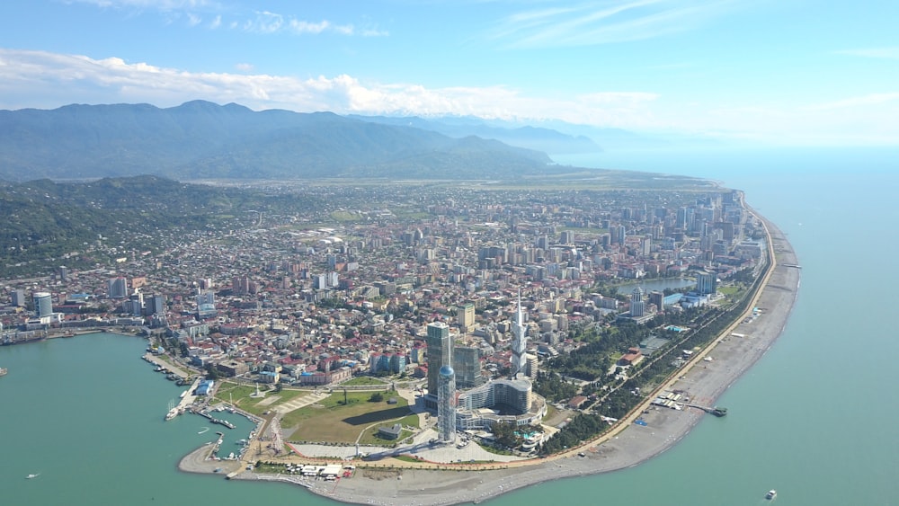 Fotografía aérea de zona urbana