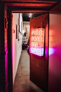 opened door