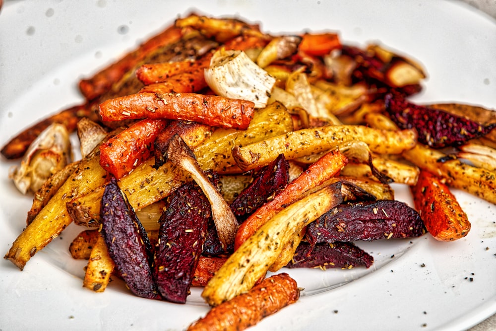 sweet potato fries on plate