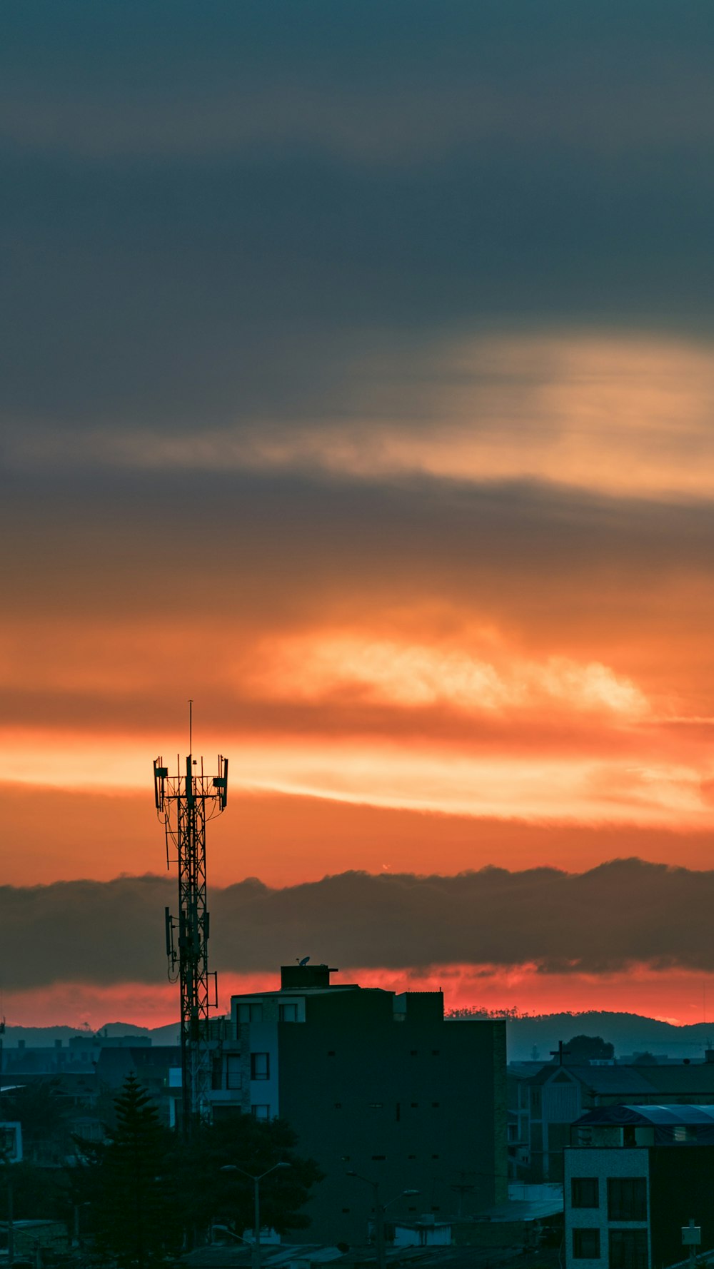 grey antenna tower