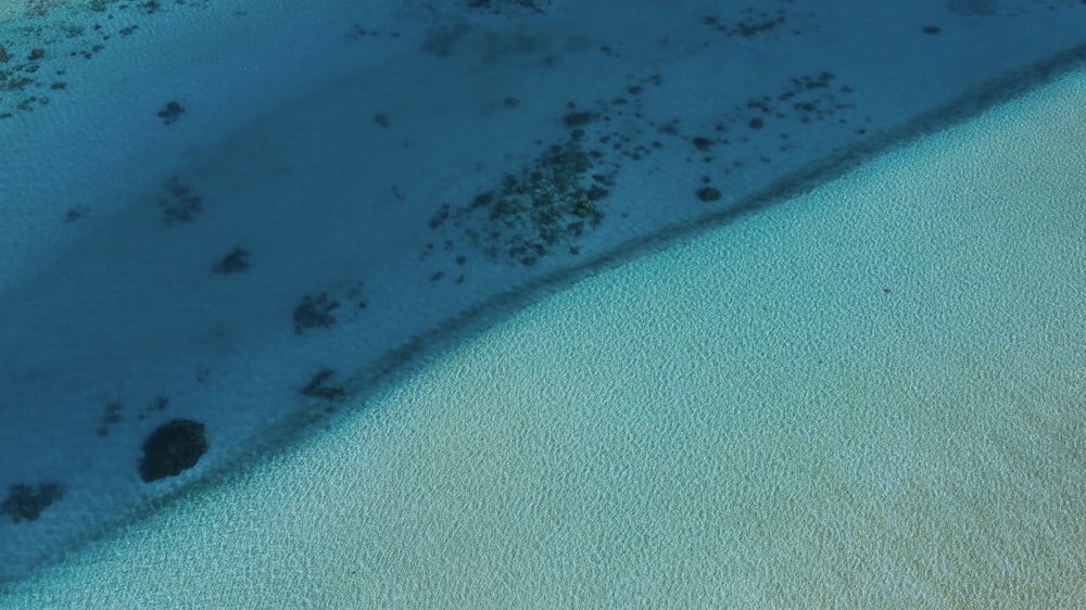 aerial view of seashore