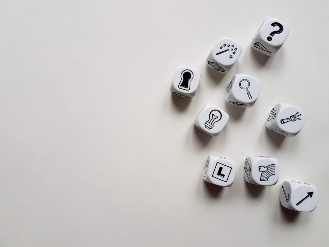 nine printed dice, What do you want to tell me?