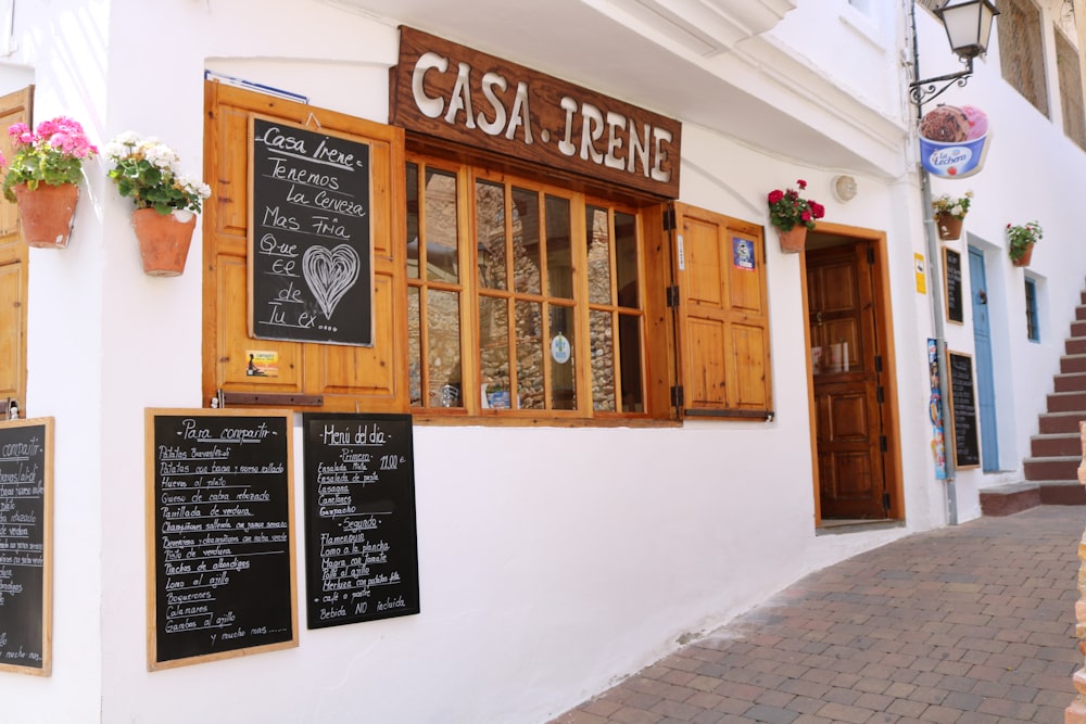 open door of Casa Irene establishment