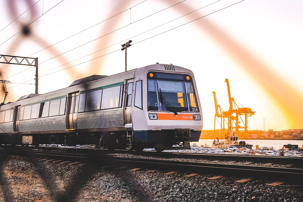 white train during daytime