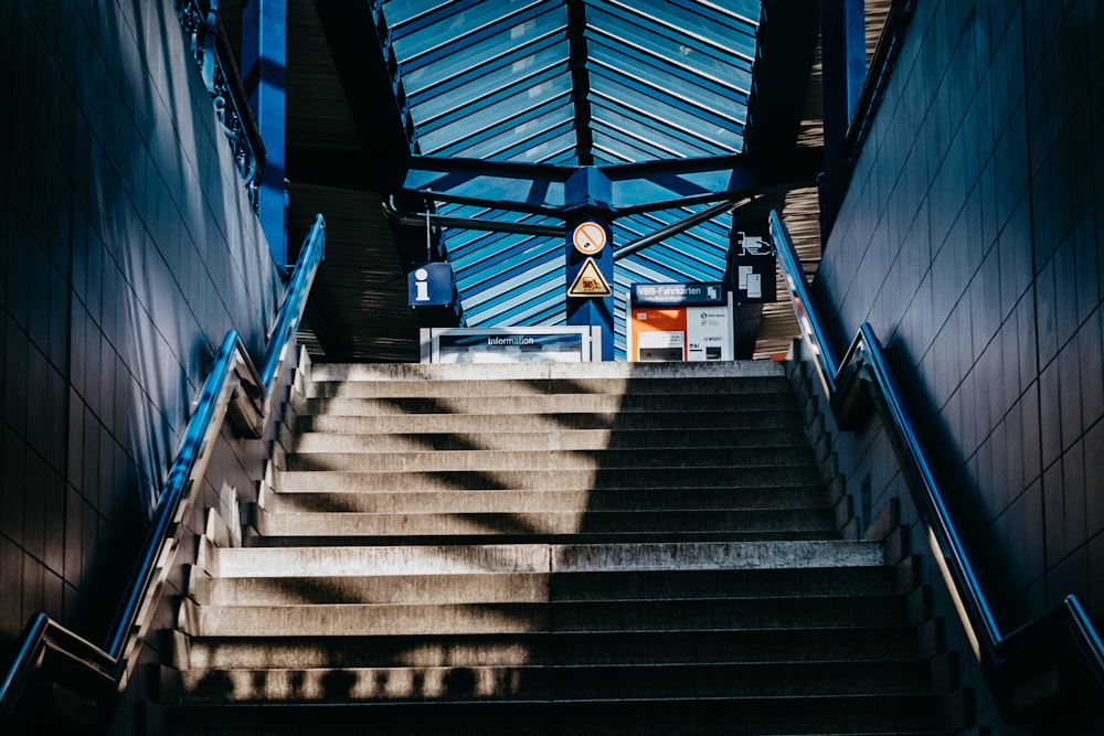 architectural photography of staircase