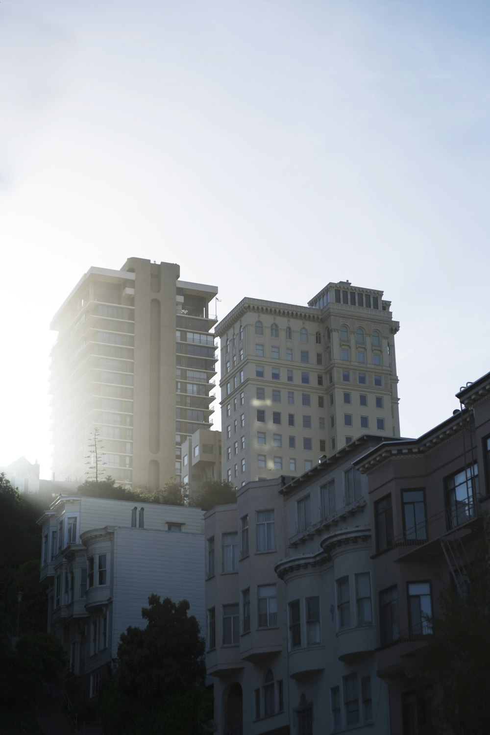 view of beige buildings