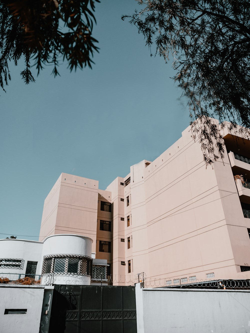 beige concrete building