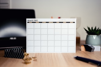 white calendar