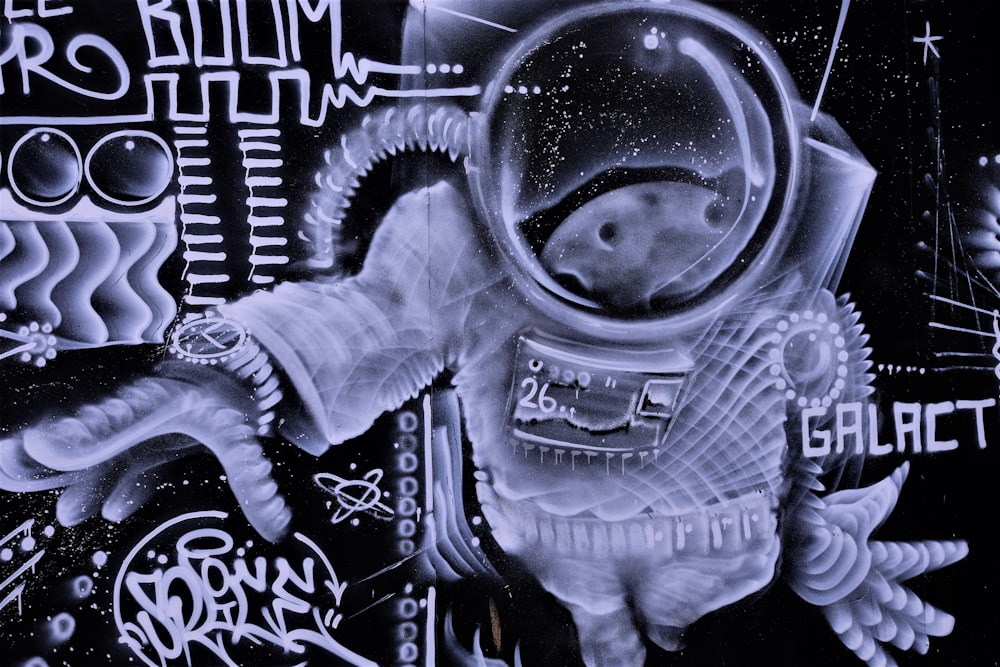 astronaut graffiti