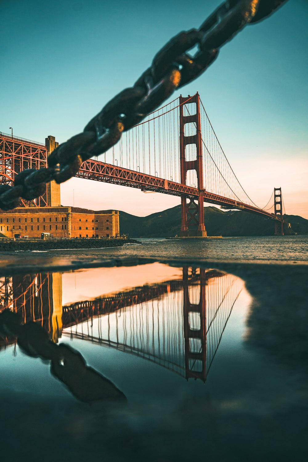 low-angle photography of bridge