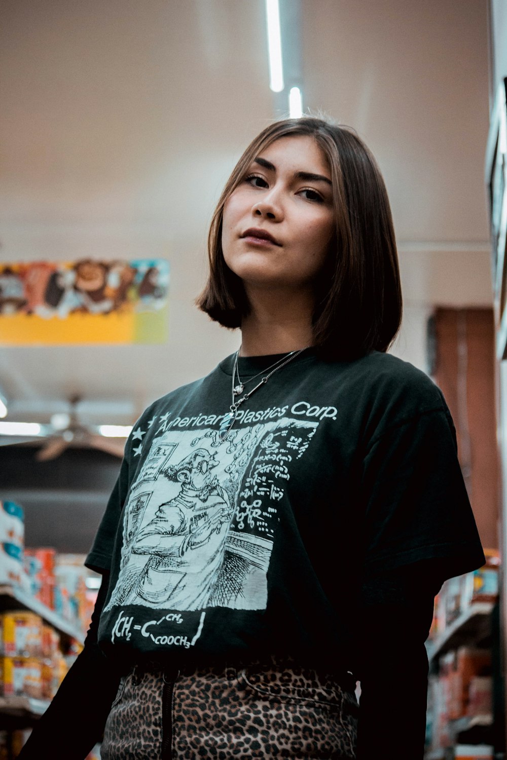 Woman With Short Hair And Black Shirt Photo Free Clothing Image