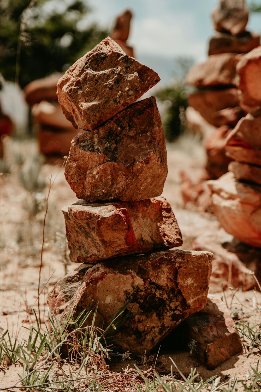 brown cairn