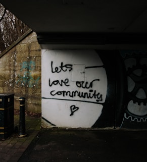 lets love over community text wall