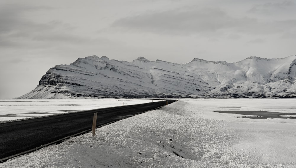 landscape photo of snow covered mountains