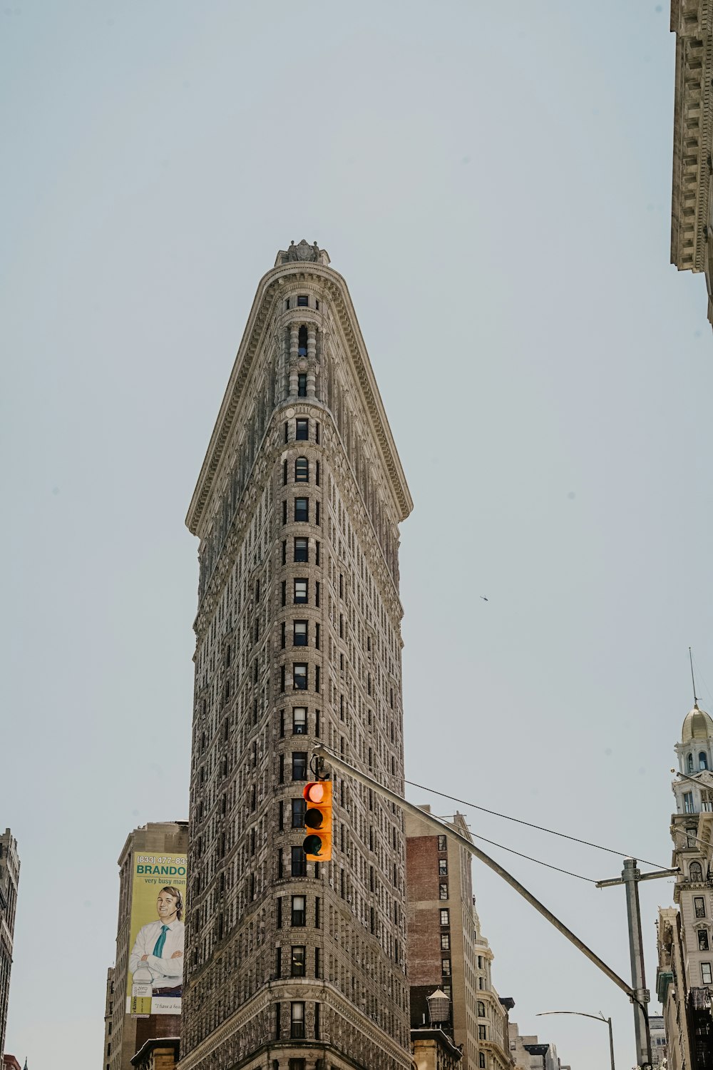 Flat Iron building under blue sky