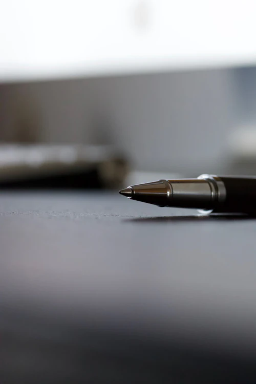 Legal Contract Signing Pen — Motor Vehicle Accidents Lawyer, Lakewood CA