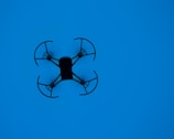 black quadcopter