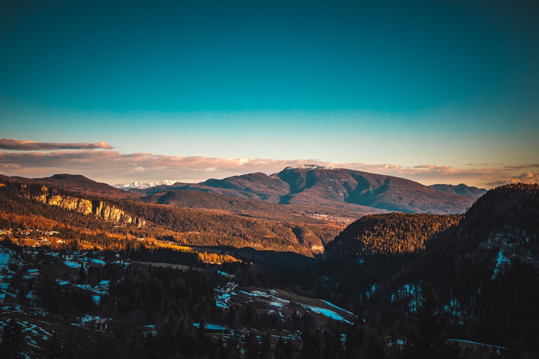selective focus photography of mountains during daytime