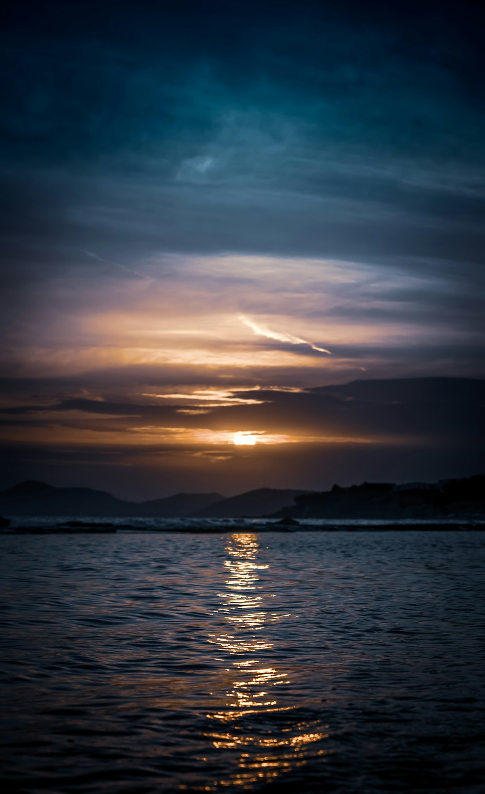 beach under golden hour