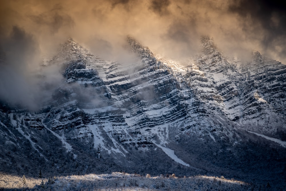 landscape photograph of mountain ranges