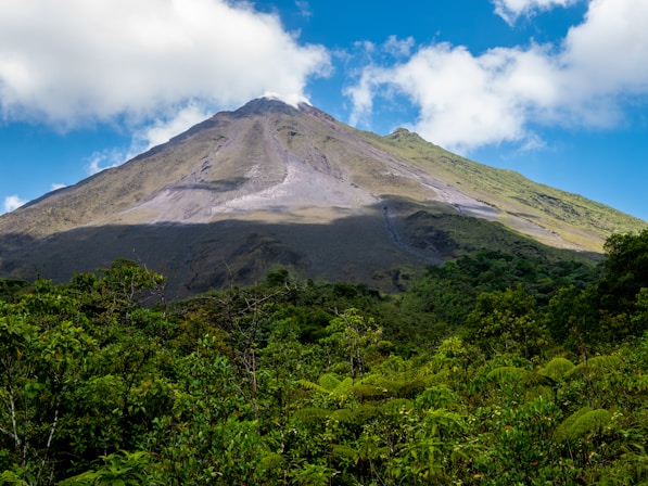 in distant photo of mountain