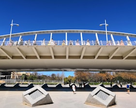 group of woman performing on bridge