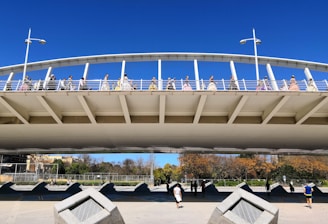 group of woman performing on bridge