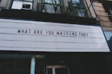 what are you waiting for? sign