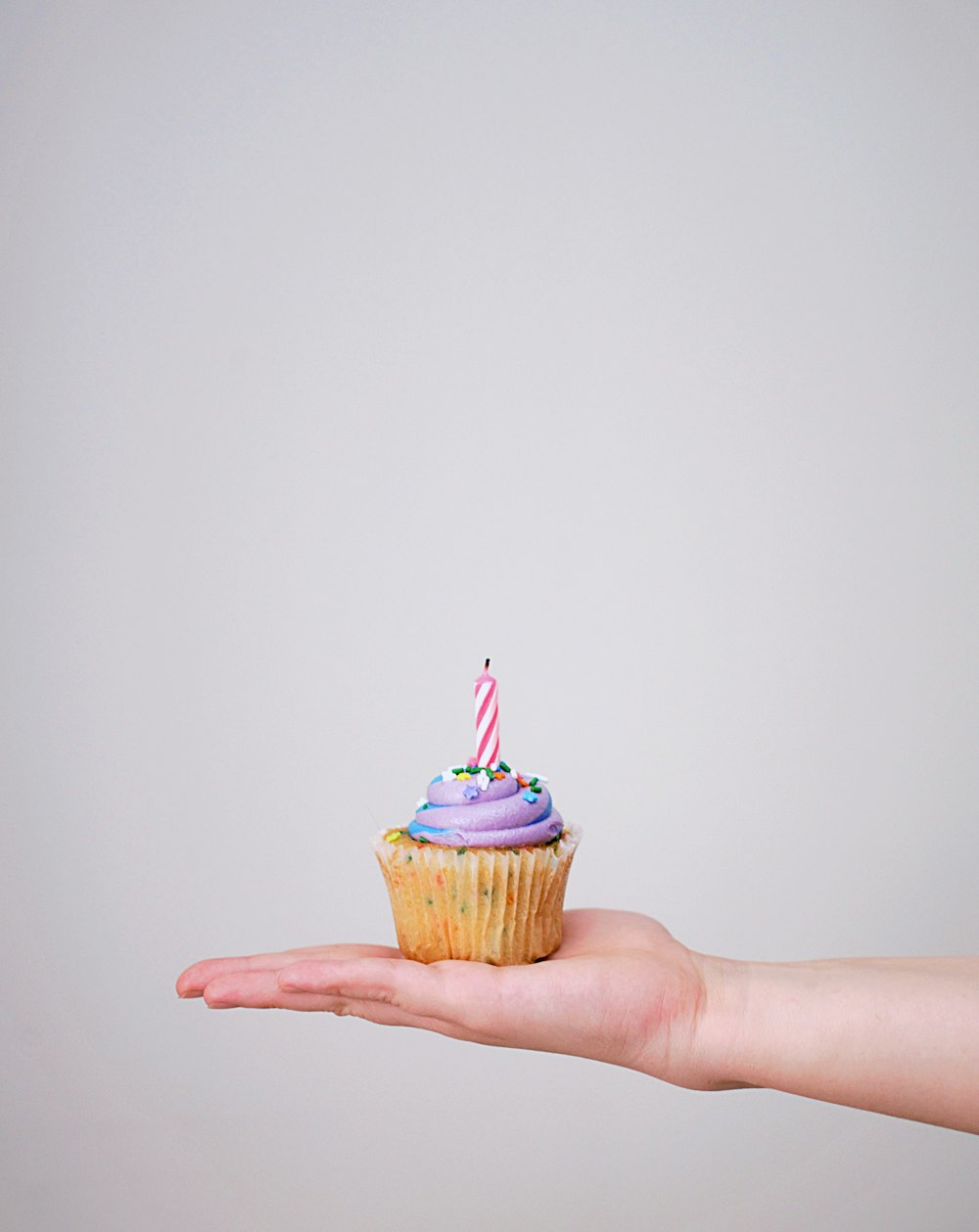 cupcake with candle