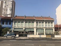 Elegant commercial shop houses with contemporary design in Jakarta area.