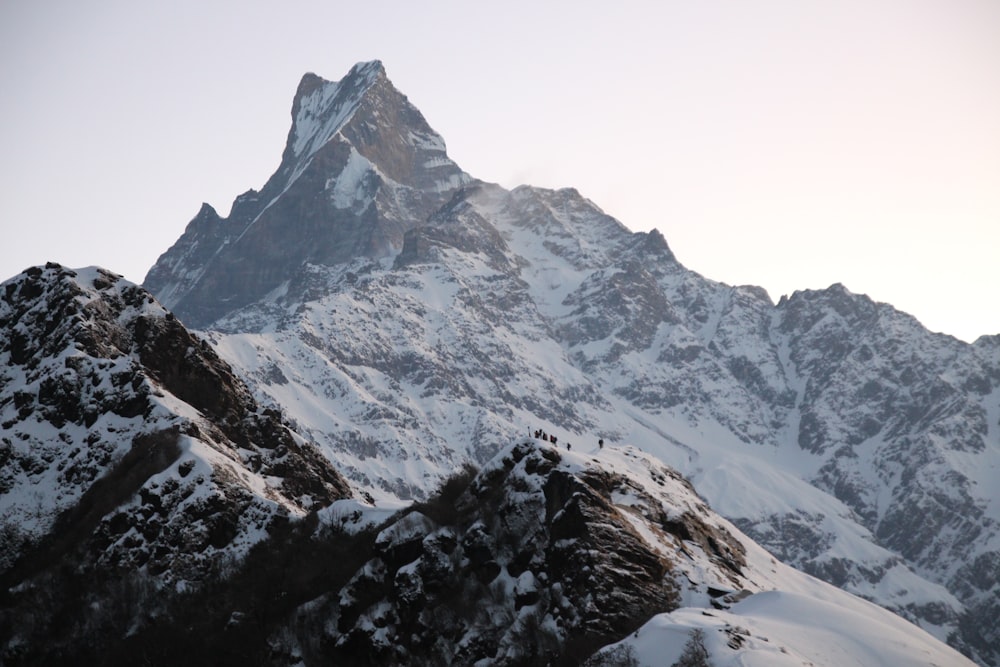 icy mountain scenery